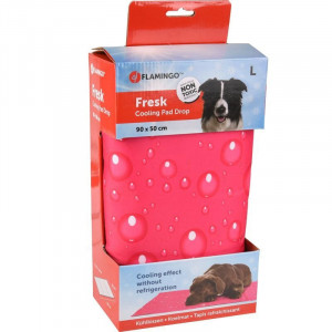 FLAMINGO FRESK DROP atvēsino&scaron;s paklājs suņiem PINK L 90x50cm